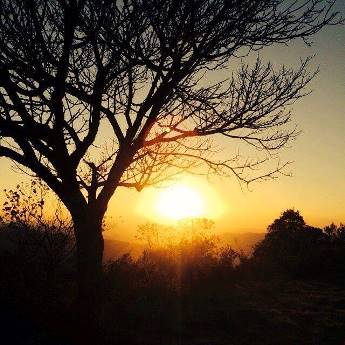 Por do sol em Munhoz Vista da Pedra Por do Sol.